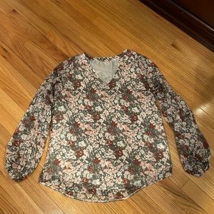 Women’s long sleeve blouse, size medium